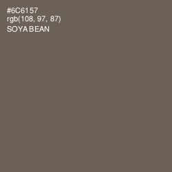 #6C6157 - Soya Bean Color Image